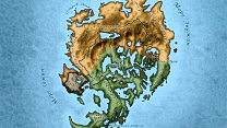 Цветная карта Сиродила, Эльсвейра, Валенвуда и острова Стирк