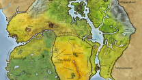 Цветная карта Сиродила, Эльсвейра, Валенвуда и острова Стирк