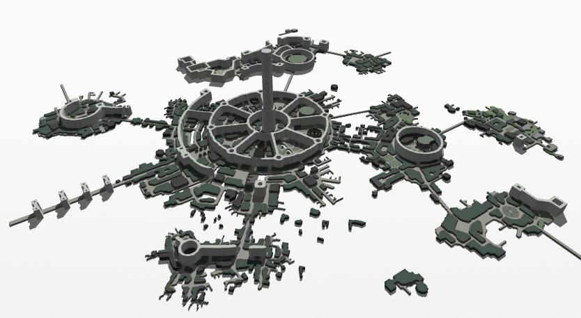 3D макет возможного вида Имперского Города. Автор: Vality7.